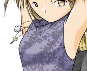 colored version of Kimiko and Piro colored version of Kimiko and Piro