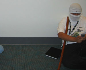 Ninja in line!