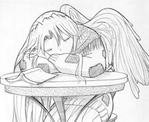 Original Megatokyo Artwork for sale in the MegaGear store - including Grey Erika Original Megatokyo Artwork for sale in the MegaGear store - including Grey Erika